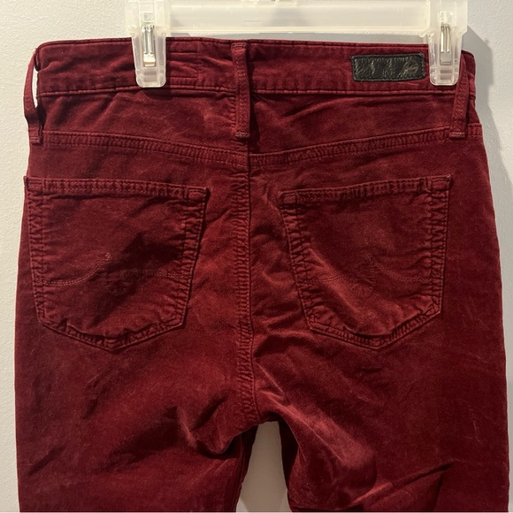 Adriano Goldschmied Jeans Women's 25R, 26x30 Red Farrah High Rise Skinny Ankle - Picture 8 of 11